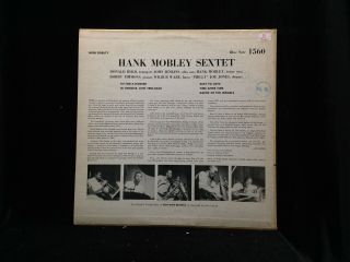 Hank Mobley Sextet - Volume 4 - Blue Note 1560 - WEST 63RD DG RVG EAR VERY RARE ORIG 2
