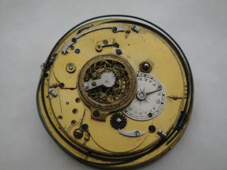 50mm Across Dial - 1/4 Hr Repeater - French Verge Fusee Movement -