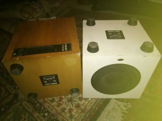 2 vintage Linn sizmik speakers parts 2