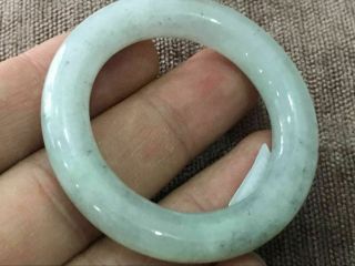 37.  5mm certified natural emerald green silk flower jade bracelet children2464 4