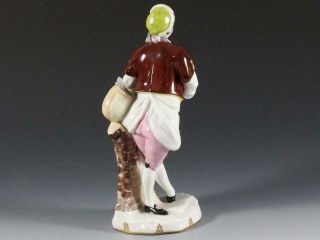 Wien Austria Porcelain Figurine of Gentleman Holding Bag 4