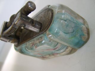 Rare Large Old Dunhill Aquarium Table Lighter Made in England Circa 1950s 6