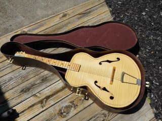 Vintage Kay Archtop Acoustic Guitar With Case Relic