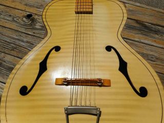 Vintage Kay Archtop Acoustic Guitar With Case Relic 6