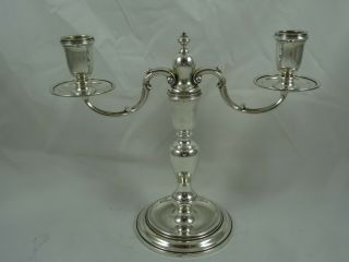 Quality Solid Silver Candelabrum,  1972,  484gm