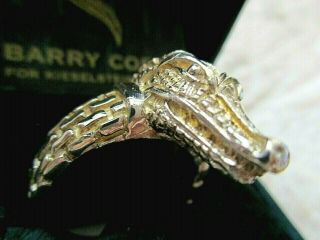 Barry Kieselstein - Cord.  Vintage 925/18k Gold Alligator Ring Size 12 W Bkc Box
