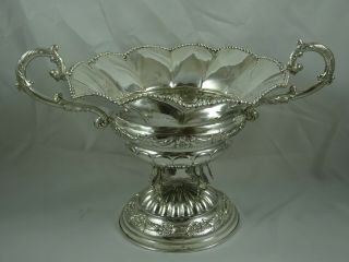 Large,  Spanish Solid Silver Rose Bowl/ Centre Piece,  C1950,  637gm