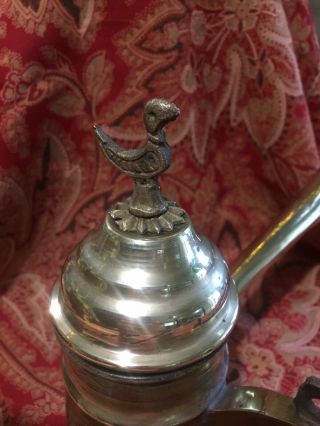 ANTIQUE MIDDLE EASTERN LONG HANDLED DALLAH COFFEE POT 3