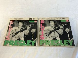 Elvis Presley Spd - 22 2x Ep 45 And Spd - 23 3x Ep 45 Ep Records 1956 Rare