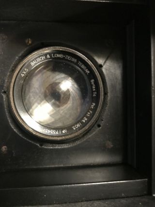 Vintage Graflex R.  B.  Series D 3 1/4x4 1/4 Camera,  Zeiss Tessar Series 1 4x5 Lens 10