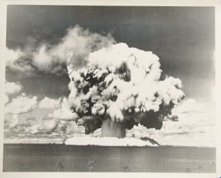 Atomic Bomb Tests Operation Crossroads Bikini Atoll 16 X 20 Inch Print