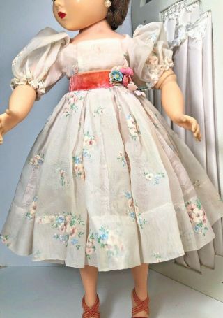 Vintage Madame Alexander Elise doll 1959 Nylon Dress & Hat Slip MINTY 3