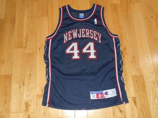 Vintage 90s Champion Keith Van Horn Jersey Nets Authentic Nba Team Jersey 48