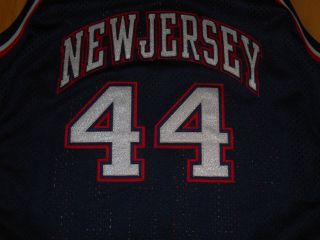 Vintage 90s Champion KEITH VAN HORN JERSEY NETS Authentic NBA Team JERSEY 48 4