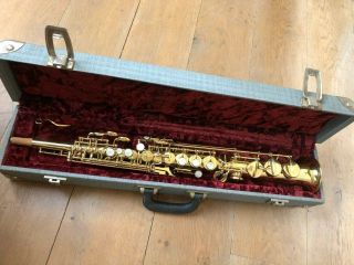 Near Selmer Mark VI Soprano Saxophone (1970) with vintage Soloist C. 12