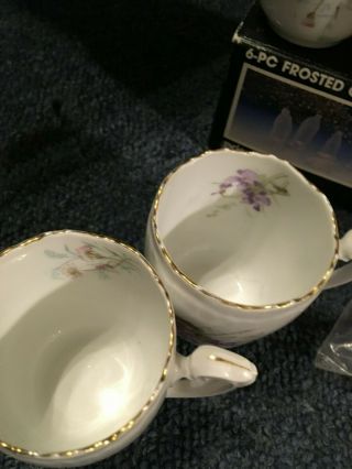 KPM SET OF 4 TEACUPS? LITTLE BIGGER THE DEMITASSE ARE LOVELY MADE IN GERMANT 3