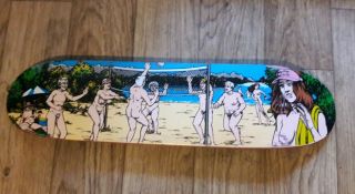 Vintage 1993 Chico Brenes World Industries NOS Nude Beach Skateboard Sean Cliver 2