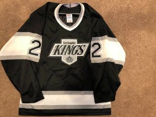 Vtg Rare Los Angeles Kings Alexei Zhitnik Hockey Jersey Size M Vintage Ccm 90s