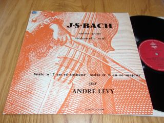Rare Lumen Ld 3,  449 Js Bach - Suites Nos 2 & 6 For Solo Cello Andre Levy Ex,