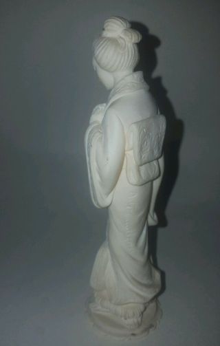 Chinese Geisha Girl signed A Giannelli alabaster figurine oriental figure 5