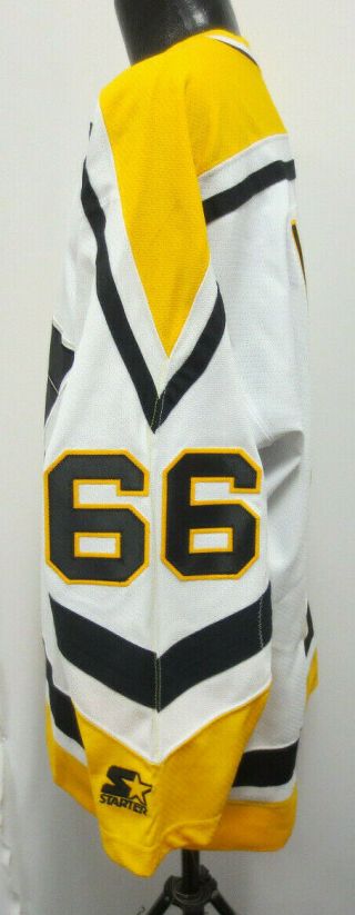 MARIO LEMIEUX PITTSBURGH PENGUINS VINTAGE 1990 ' s XL NHL STARTER HOCKEY JERSEY 4