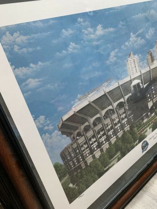 Vintage Carolina Panthers Bank of America Stadium Painting 2005 490/1000 Frame 2