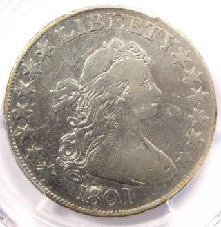 1801 Draped Bust Half Dollar 50C O - 101 - PCGS Fine Details - Rare Date Coin 5