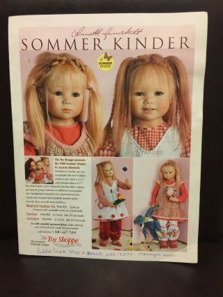 RARE HIMSTEDT LE Sommer Kinder Vinyl Doll “GRETCHEN” 34 5/8” 12