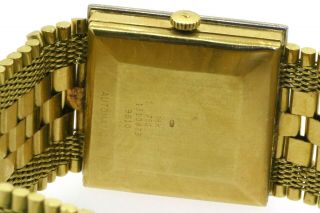 Juvenia vintage heavy 18K gold.  50CT VS diamond automatic men ' s watch w/ date 6