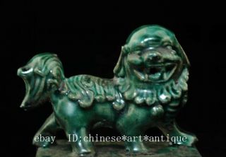 CHINESE old PORCELAIN lion statue seal c01 5