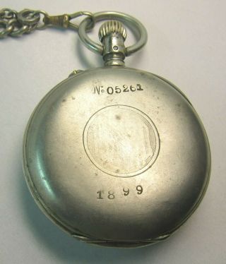 Swiss LONGINES pocket watch for railway workers.  Beginning of the XX century. 2