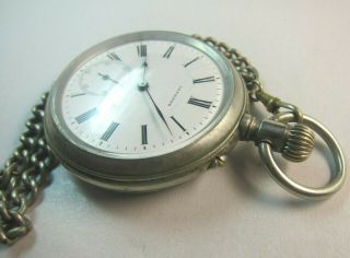 Swiss LONGINES pocket watch for railway workers.  Beginning of the XX century. 4