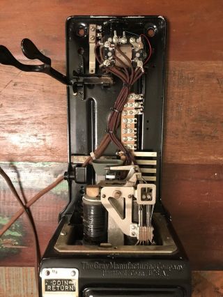 Antique Vintage Pay Phone,  Gray Manufacturing 11