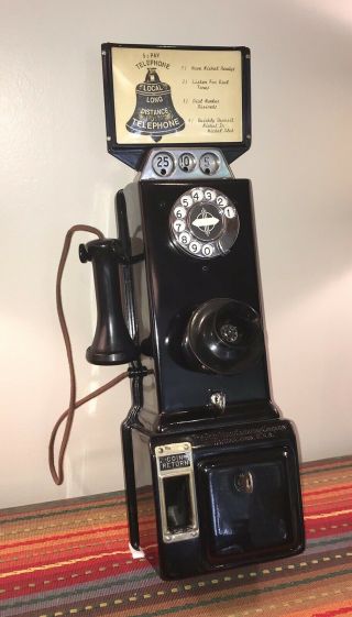 Antique Vintage Pay Phone,  Gray Manufacturing