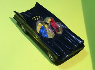 Vintage Duncan 1966 Batmobile 1970s Dc Comics Batman & Robin Complete Fast Car
