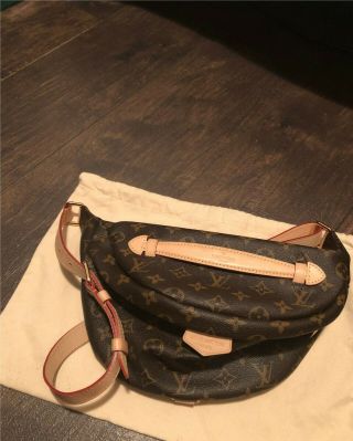 Louis Vuitton Bumbag Messenger Shoulder Belt Bag Fanny Pack Monogram Rare Design