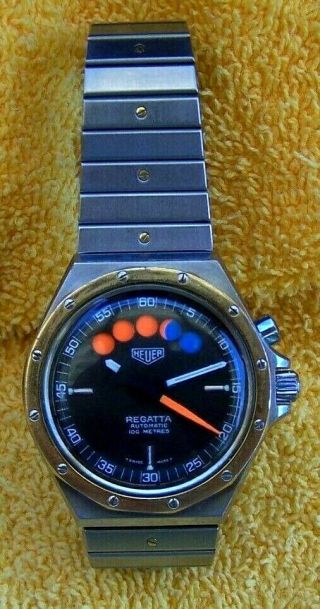 Rare Heuer Regatta Yatch Timer Automatic 1970 