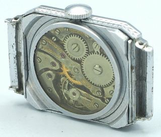 1927 Vintage BULOVA ART DECO SWISS MENS DRESS WATCH 14K WHITE GOLD FILLED 15J 7