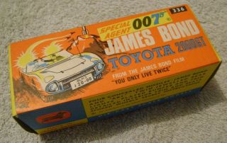 Vintage Corgi 336 James Bond 007 Toyota 2000gt 1967 Complete & ???