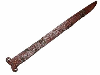 Rare Roman Period Knife W/ Iron Handle,  Top,