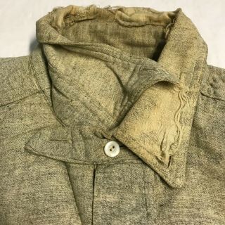 Vintage Early 1900 ' s S&L Lightweight Smooth Wool Pull - Over Shirt 4