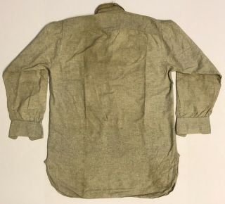 Vintage Early 1900 ' s S&L Lightweight Smooth Wool Pull - Over Shirt 7