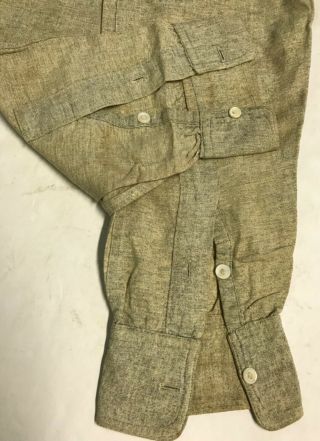 Vintage Early 1900 ' s S&L Lightweight Smooth Wool Pull - Over Shirt 9