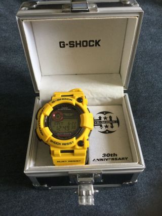 Casio G - Shock Gwf - T1030e - 9jr Lightning Yellow Titanium Frogman Bnib Rare.