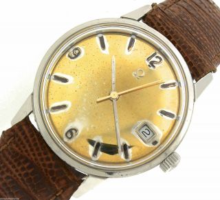 Vintage Mens 1969 Omega Seamaster Automatic 166.  037 Sp Stainless Gold Date Watch