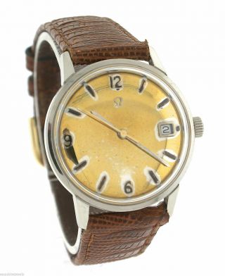 Vintage Mens 1969 Omega Seamaster Automatic 166.  037 SP Stainless Gold Date Watch 2