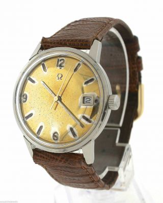 Vintage Mens 1969 Omega Seamaster Automatic 166.  037 SP Stainless Gold Date Watch 3