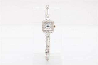 Vintage $7000 1ct Vs G Diamond Tiffany & Co Platinum Ladies Watch Wty