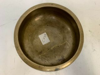 Rare Antique Quality Healing Singing Bowl A Chakra 4.  8 " Id C773 940hz
