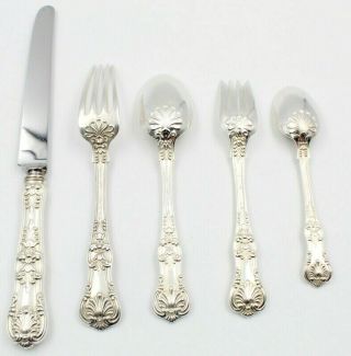 VINTAGE TIFFANY & CO.  ENGLISH KING STERLING SILVER 5 PIECE PLACE SETTING NR 5472 2